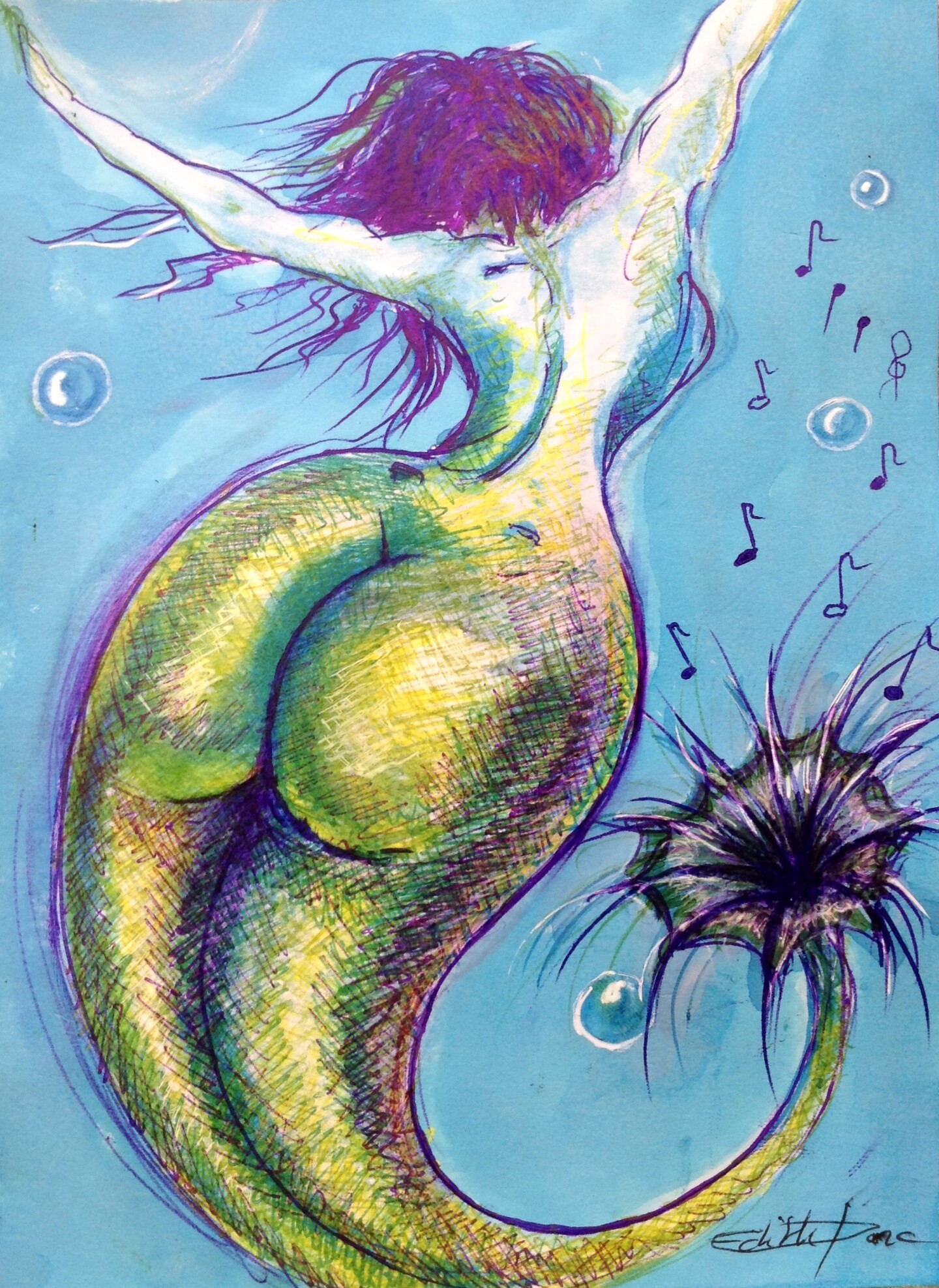 Edith Donc - Danseuse aquatique
